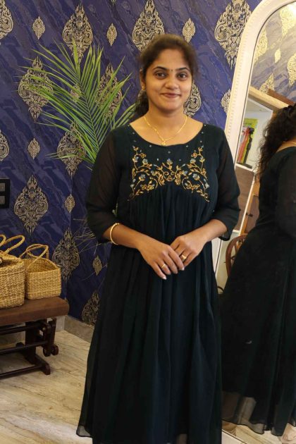 Green Ambrella Kurti