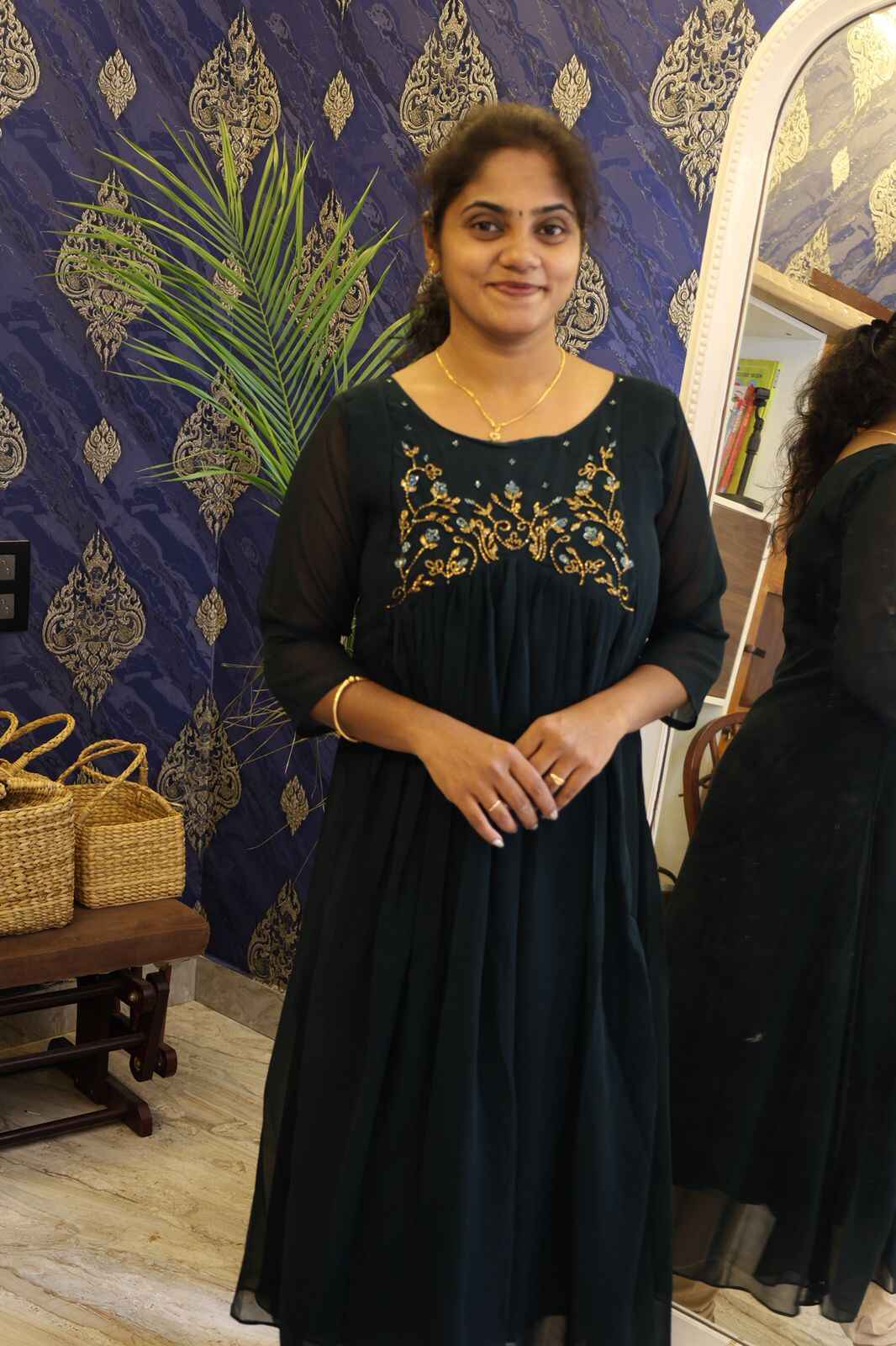 Green Ambrella Kurti