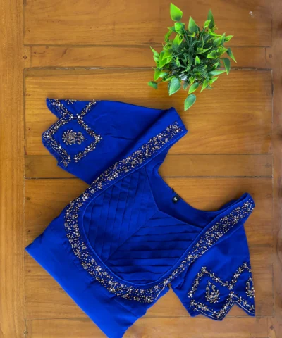 Party-wear-kurti-Blue