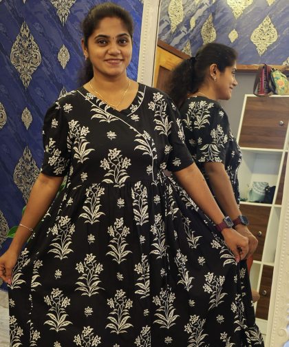 Cotton Frock Black