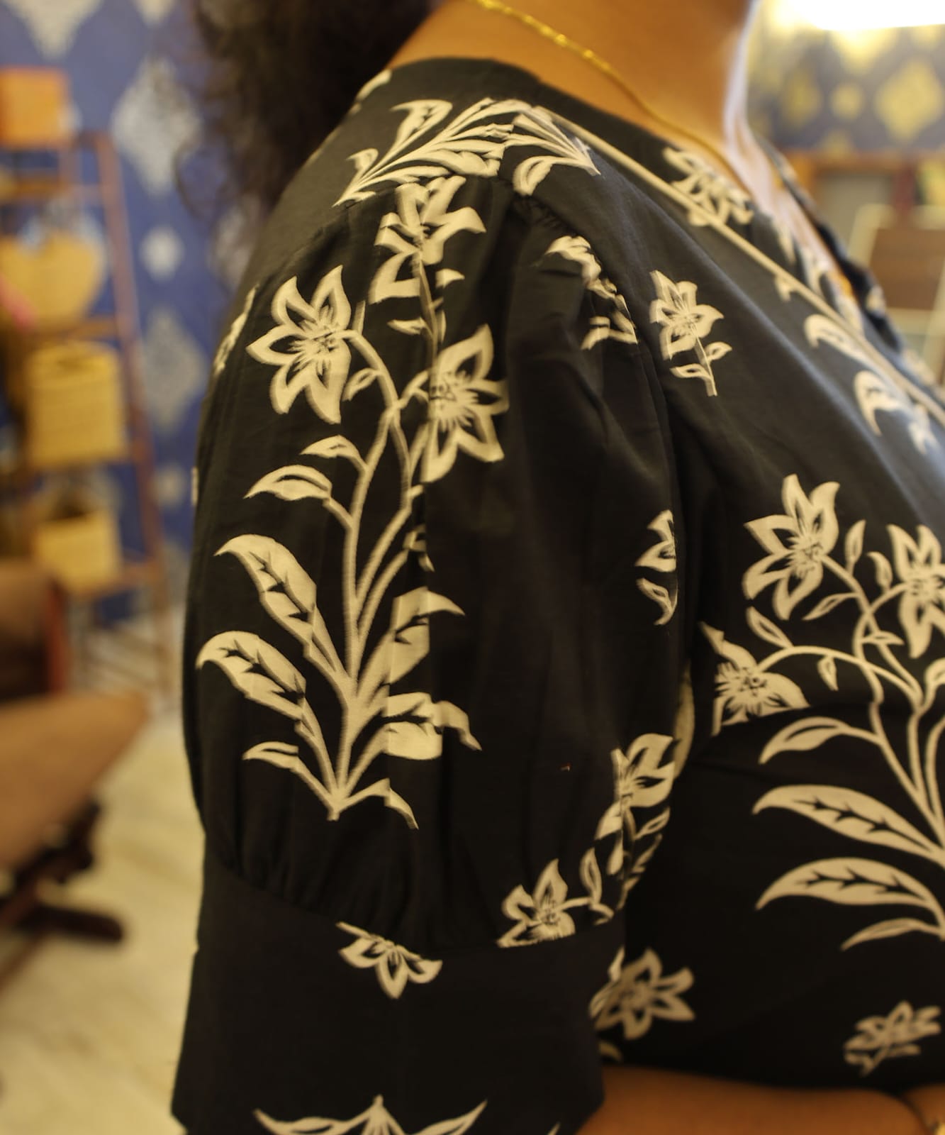 Cotton Frock Black - Image 3