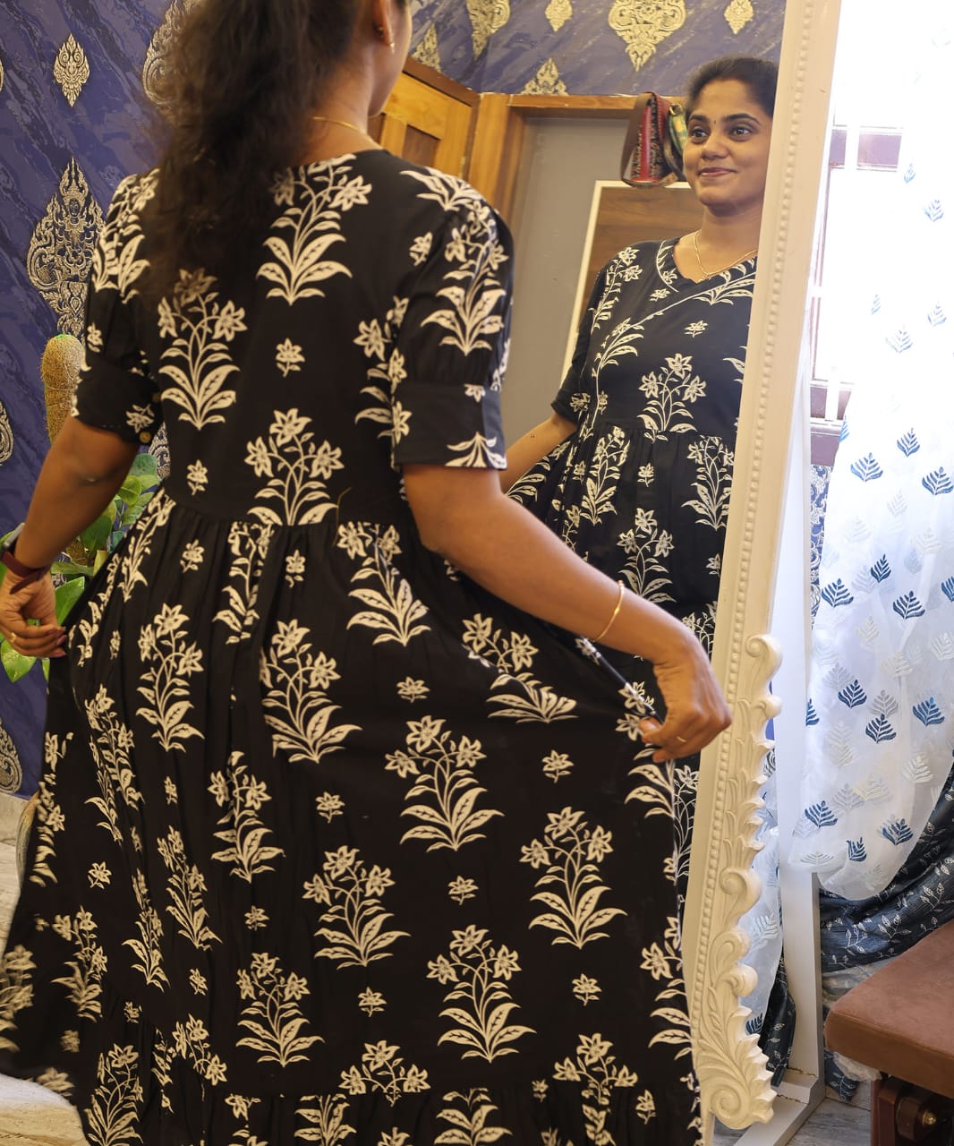 Cotton Frock Black - Image 2