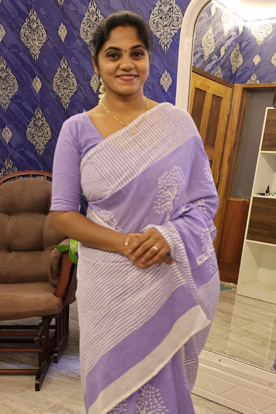 Sarees Purple - Image 3