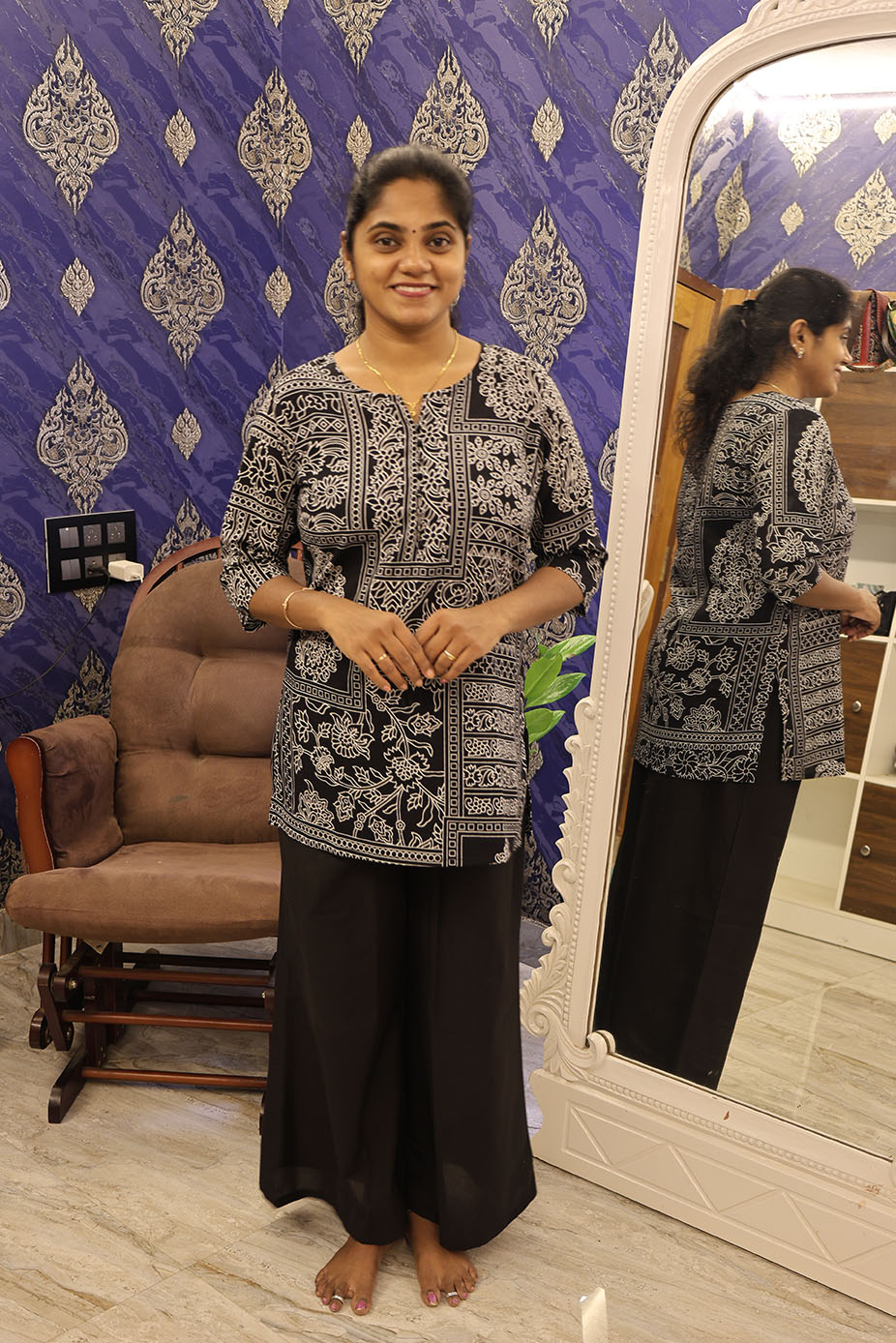 Pyjama Set Black - Image 2