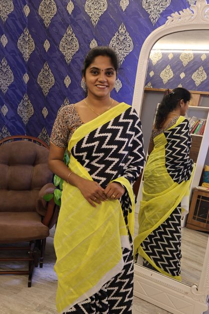 yellow-with-black-saree