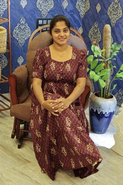 Cotton Breathable Frocks Purple