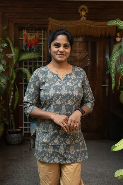 Cotton Straight Decollete Top Grey