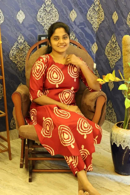 Premium Shining Co Ord Set Deep Red