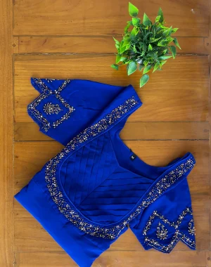 Party-wear-kurti-Blue
