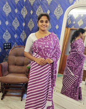 purple-with-white-saree